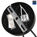 Luminaire à suspension BOLLIQUE rond E27 IP20, ambre, laiton, noir  gradable