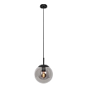 Luminaire à suspension BOLLIQUE rond E27 IP20, noir  gradable