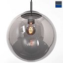 Steinhauer Luci a sospesione BOLLIQUE rotondo E27 IP20, Nero dimmerabile