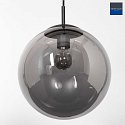 Steinhauer Luci a sospesione BOLLIQUE rotondo E27 IP20, Nero dimmerabile