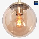 Pendelleuchte BOLLIQUE, E27, Ø 25 cm, messing