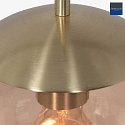Steinhauer Pendelleuchte BOLLIQUE, E27, Ø 30 cm, messing