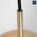 Pendelleuchte BOLLIQUE, E27, 6-flammig, Baldachin eckig, messing