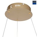 Steinhauer LED Pendelleuchte RINGLUX, 42W, 2700K, 4200lm, gold