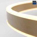 Steinhauer LED Pendelleuchte RINGLUX, 42W, 2700K, 4200lm, gold