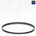Steinhauer Luci a sospesione RINGLUX LED IP20, Nero dimmerabile