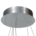 Steinhauer pendant luminaire RINGLUX IP20, silver dimmable