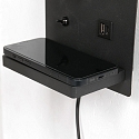 Mexlite Lampada da parete UPROUND 1-Lampadina GU10 IP20, nero  Mexlite Lampada da parete UPROUND 1-Lampadina GU10 IP20, nero