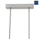 Steinhauer Luci a sospesione ZELENA LED 3-Lampadine IP20, acciaio dimmerabile