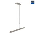 Steinhauer Luci a sospesione ZELENA LED 3-Lampadine IP20, acciaio dimmerabile