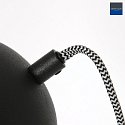 Steinhauer Lampada da terra SUNFLOWER 1-Lampadina E27 IP20, nero dimmerabile