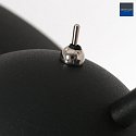 Steinhauer Lampada da terra SUNFLOWER 1-Lampadina E27 IP20, nero dimmerabile