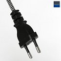 Steinhauer Lampada da terra SUNFLOWER 1-Lampadina E27 IP20, nero dimmerabile
