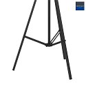 Steinhauer Lampada da terra SUNFLOWER 1-Lampadina E27 IP20, nero dimmerabile