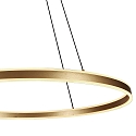 Luci a sospesione RINGLUX su / gi IP20, oro dimmerabile