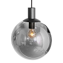 Steinhauer LED Pendelleuchte BOLLIQUE, 9-flammig, GU10 + E27, 4,9W, IP20, dimmbar, schwarz