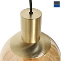 Steinhauer Luci a sospesione BOLLIQUE 9-Lampadine GU10 + E27 IP20, ottone dimmerabile