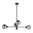 Luci a sospesione CONSTELLATION 4-Lampadine, regolabile E14,GU10 IP20, colori del fumo, nero dimmerabile