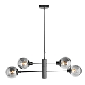 Luci a sospesione CONSTELLATION 4-Lampadine, regolabile E14,GU10 IP20, colori del fumo, nero dimmerabile