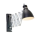 Steinhauer Wall luminaire SPRING, 1 flame, black