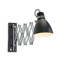 Steinhauer Wall luminaire SPRING, 1 flame, black