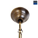 Luci a sospesione CAPRI 1-Lampadina E27 IP20, bronzo, Crema dimmerabile