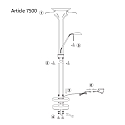 Mexlite Mexlite Floor lamp BIRON, 2 flames, bronze Mexlite Mexlite Floor lamp BIRON, 2 flames, bronze