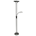 Mexlite Floor lamp BIRON, 2 flames, steel