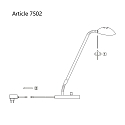 Mexlite Lampe de table BIRON à 1 flamme IP20, bronze, blanche gradable Mexlite Lampe de table BIRON à 1 flamme IP20, bronze, blanche gradable