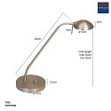 Mexlite Mexlite Table lamp BIRON, 1 flame, bronze