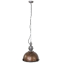 pendant luminaire BIKKEL - Ø 42CM 1 flame, medium E27 IP20, brown, pied dimmable