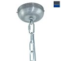 Steinhauer Pendelleuchte BIKKEL, Ø 42cm, E27 max. 60W, Abdeckung satiniert / Metall-schirm, grün