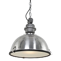 Steinhauer pendant luminaire BIKKEL -  42CM 1 flame, medium E27 IP20, polished aluminium, steel dimmable