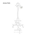 Mexlite Luci a sospesione ELIGA Giù, 1-Lampadina E27 IP20, Marrone arruginito dimmerabile Mexlite Luci a sospesione ELIGA Giù, 1-Lampadina E27 IP20, Marrone arruginito dimmerabile