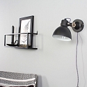 Mexlite Mexlite Wall luminaire CERA, 1 flame, reflector, black Mexlite Mexlite Wall luminaire CERA, 1 flame, reflector, black