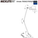 Mexlite Mexlite Table lamp DAVIN, 1 flame, reflector, green