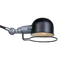 Luminaire mural DAVIN langue, avec interrupteur, avec bras articulé E14 IP20, noir mat