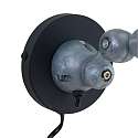 Luminaire mural DAVIN court, avec interrupteur, avec bras articulé E14 IP20