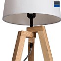 Mexlite Mexlite Table lamp SABI, 1 flame, tripod, beech