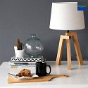 Mexlite Mexlite Table lamp SABI, 1 flame, tripod, beech