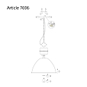 anne light & home AN Pendant luminaire FRISK, 1 flame, metal, grey anne light & home AN Pendant luminaire FRISK, 1 flame, metal, grey