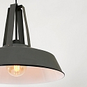 Mexlite Mexlite Pendant luminaire EDEN, 1 flame, 42cm, grey Mexlite Mexlite Pendant luminaire EDEN, 1 flame, 42cm, grey