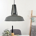 Mexlite Mexlite Pendant luminaire EDEN, 1 flame, 42cm, grey Mexlite Mexlite Pendant luminaire EDEN, 1 flame, 42cm, grey
