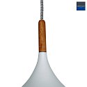 Mexlite Luminaire à suspension BJORR - Ø 33CM à 1 flamme, petit, haut E27 IP20, blanc mat gradable