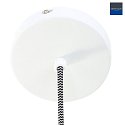 Mexlite Luminaire à suspension BJORR - Ø 33CM à 1 flamme, petit, haut E27 IP20, blanc mat gradable