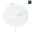 Mexlite Pendelleuchte BJORR, Ø 45cm, E27, weiß matt / buche natur