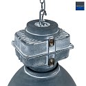 Mexlite Luminaire à suspension DENSI Bas, à 1 flamme, grand E27 IP20, gris gradable