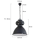 Mexlite Luci a sospesione DENSI Giù, 1-Lampadina, grande E27 IP20, Nero opaco dimmerabile Mexlite Luci a sospesione DENSI Giù, 1-Lampadina, grande E27 IP20, Nero opaco dimmerabile