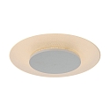 Steinhauer Luminaire de plafond LIDO rond, mdium, indirect, perfor IP20, blanc mat gradable