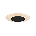 Steinhauer Luminaire de plafond LIDO rond, mdium, indirect, perfor IP20, noir mat gradable